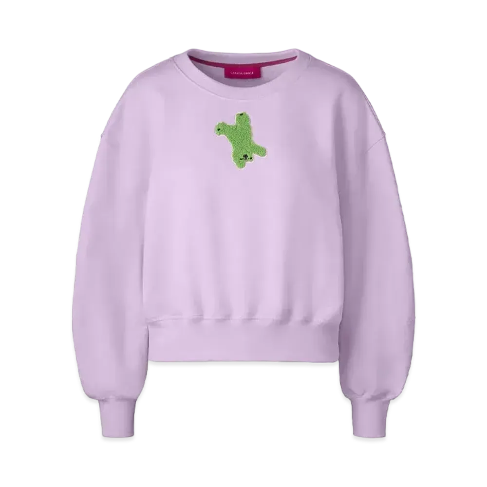 CANADA GOOSE x Paola Pivi x PBI Muskoka Cropped Crewneck Sweater "Baby Pink"