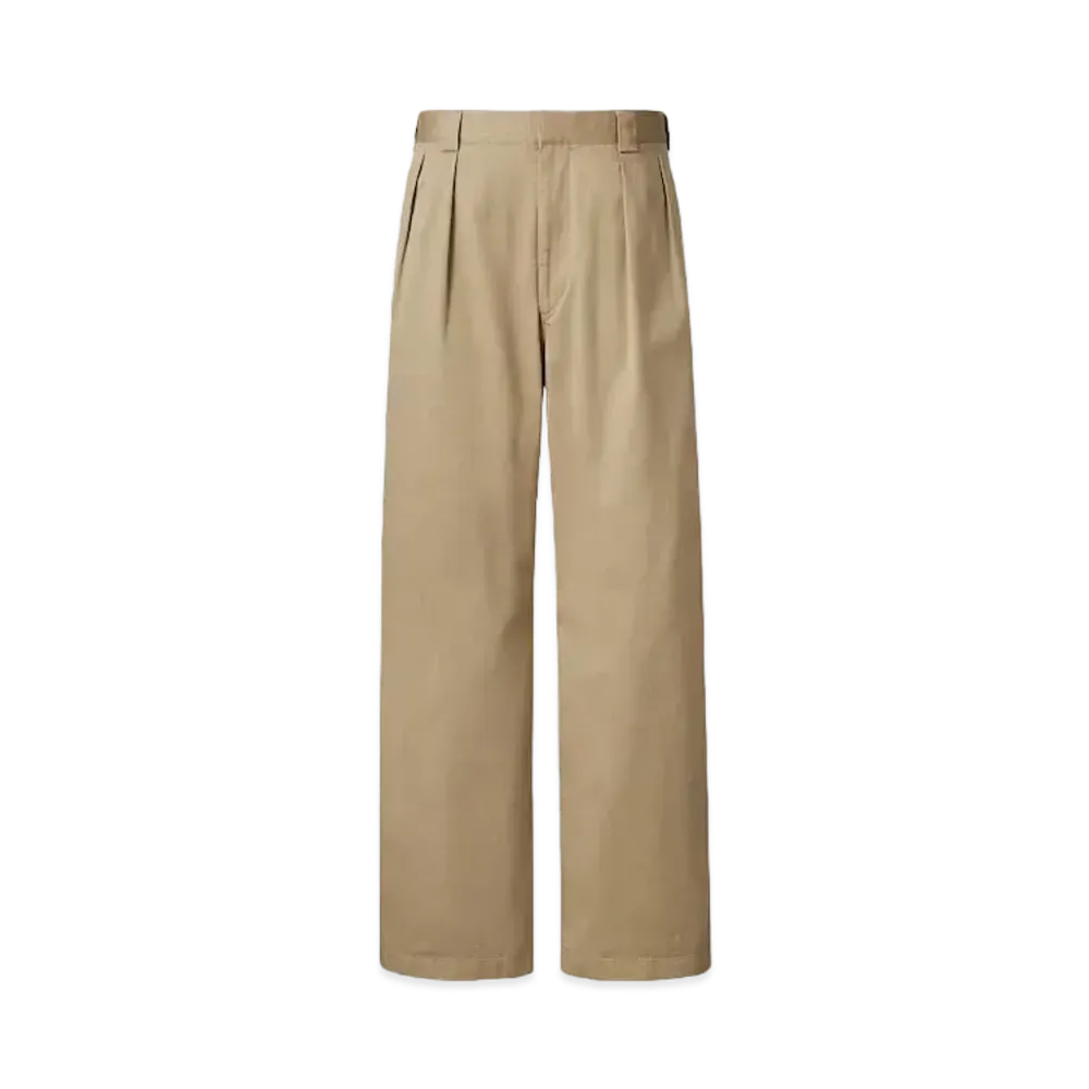 Uniqlo U 24SS Tuck Wide Pants "Beige"