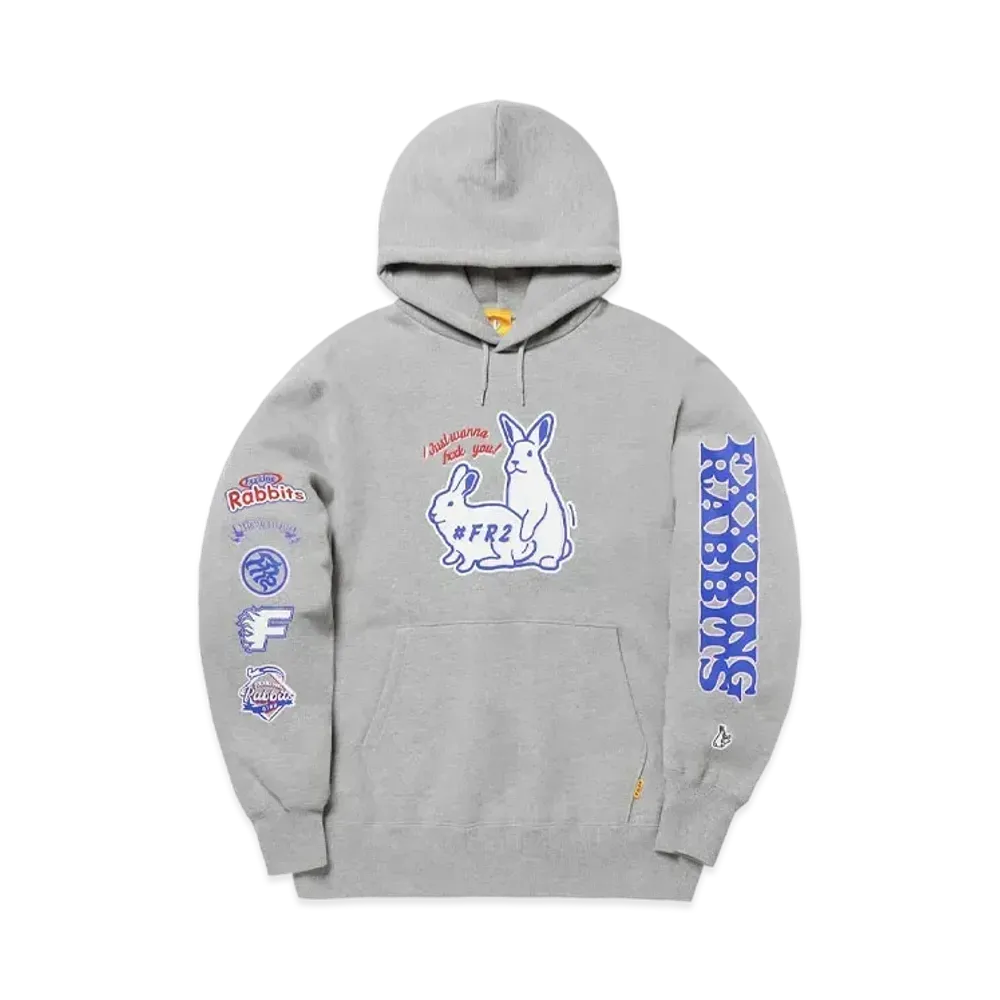 FR2 Playing Rabbits Hoodie "Gray"