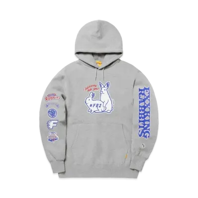 FR2 Playing Rabbits Hoodie "Gray"
