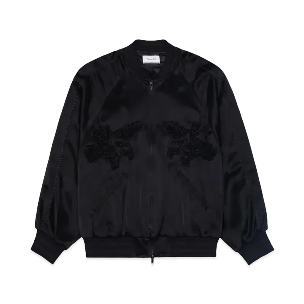 TAAKK TAPE EMBROIDERY SOUVENIR JACKET "BLACK"