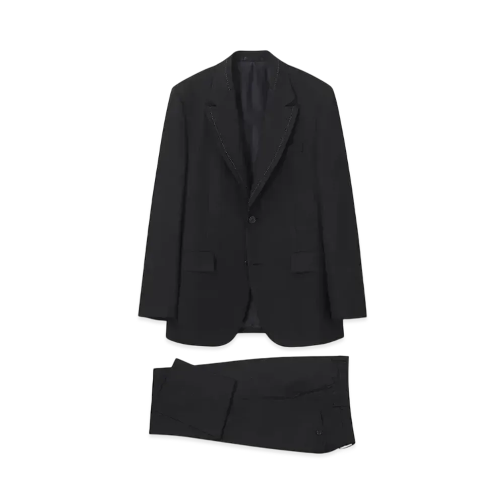Paul Smith Stitch Detail Single 2B Suit "Black"