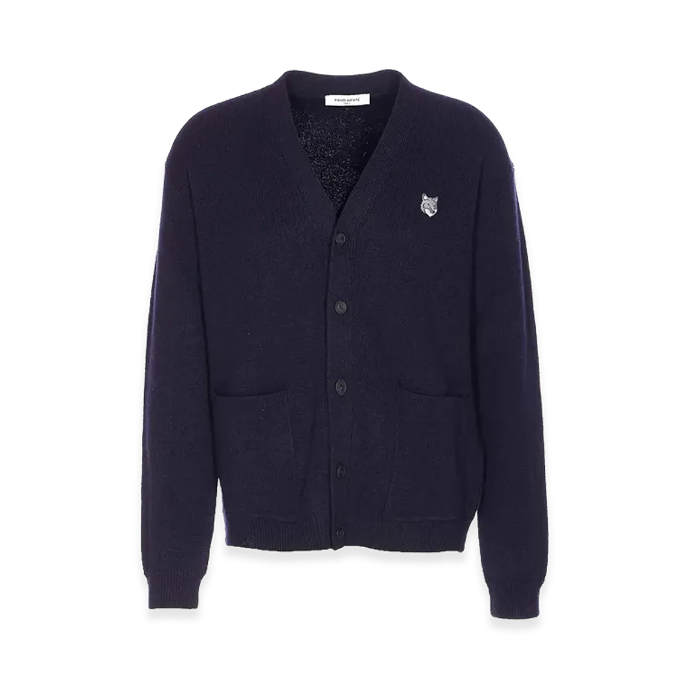 Maison Kitsune Fox Head Milano Caridgan "Blue"