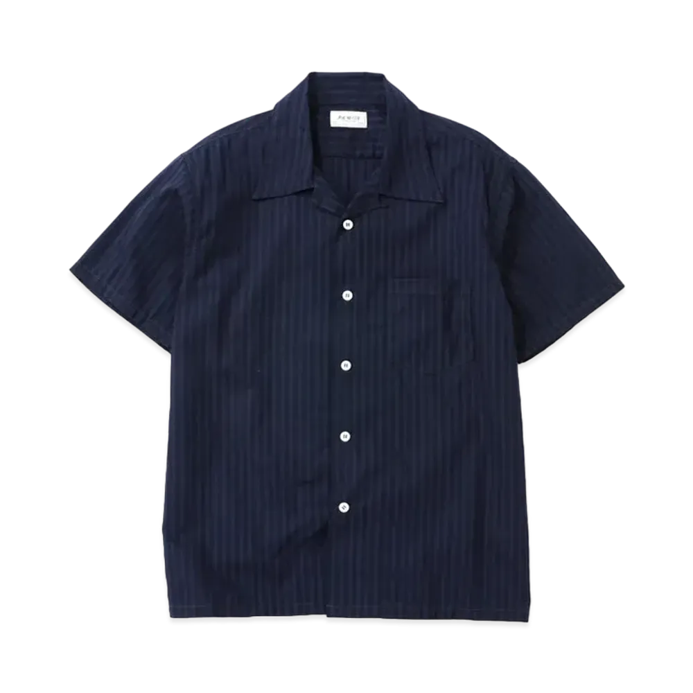 THE REAL McCOY'S DOBBY CLOTH SUMMER SHIRT S/S "Navy"