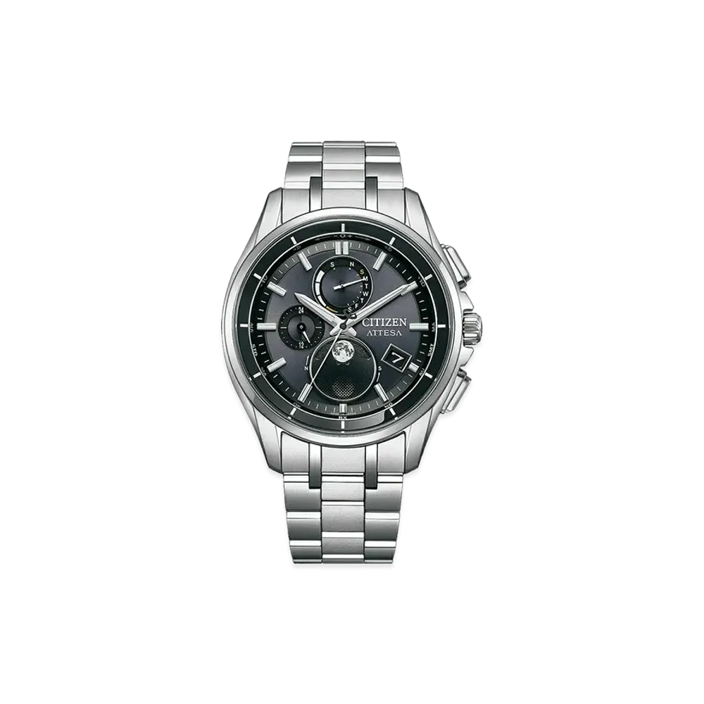 CITIZEN Attesa Luna Program Eco-Drive "Silver/Black"