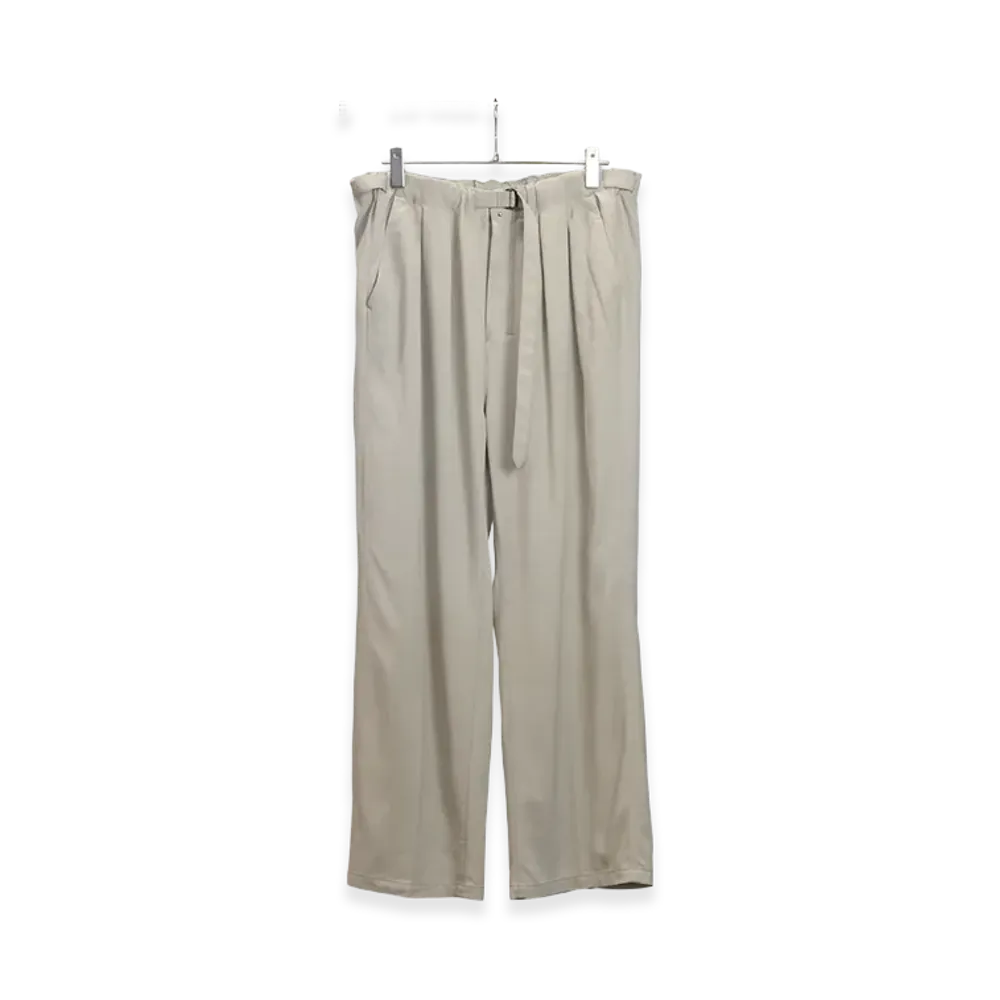 ANCELLM Viscose Belt-Less Trousers "Mint"