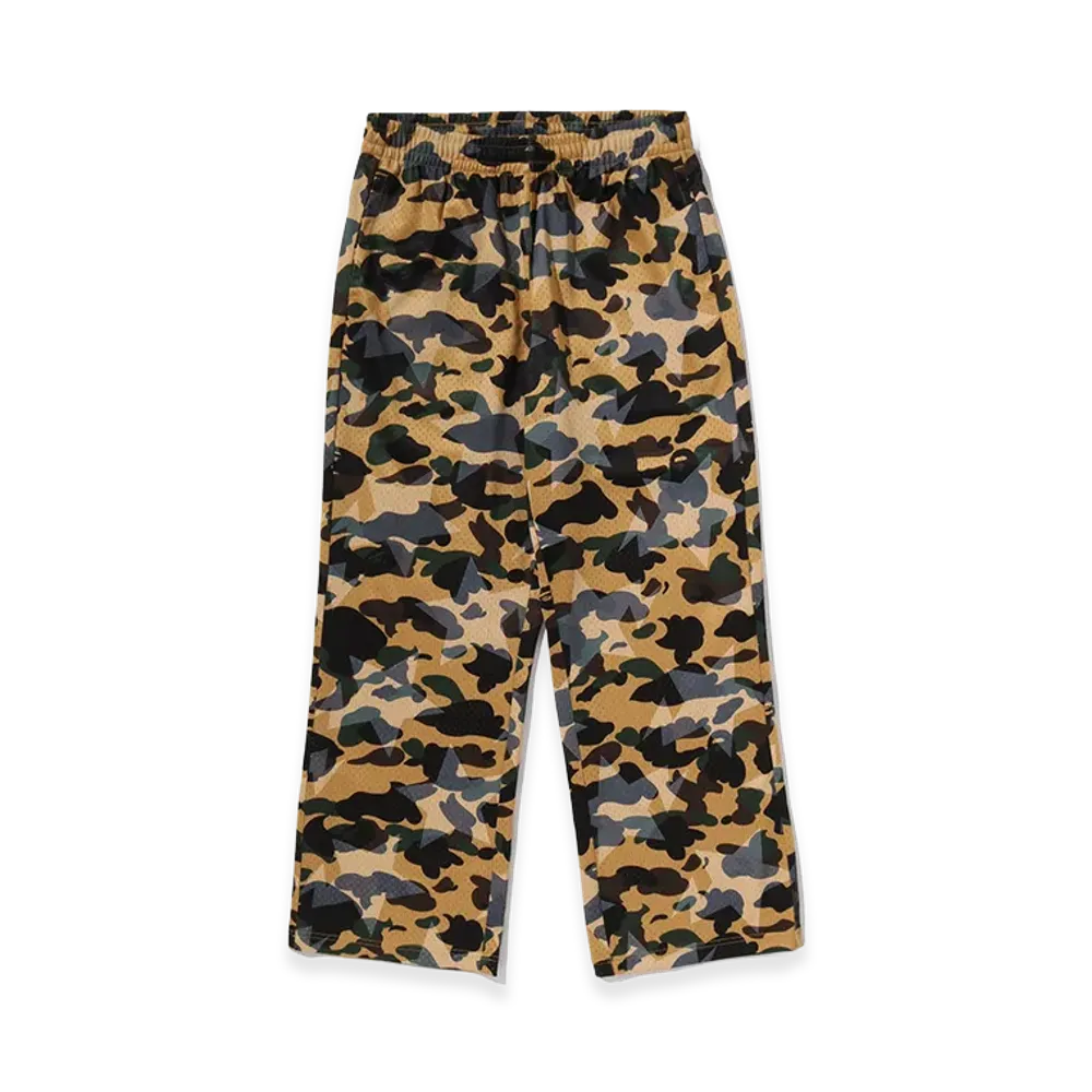 A BATHING APE Sta Mesh Sweatpants "Yellow"