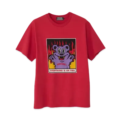 HYSTERIC GLAMOUR On Fire Tee "Red"