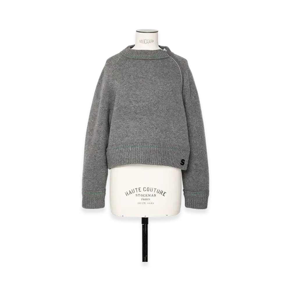 sacai S Cashmere Knit Pullover "Gray"