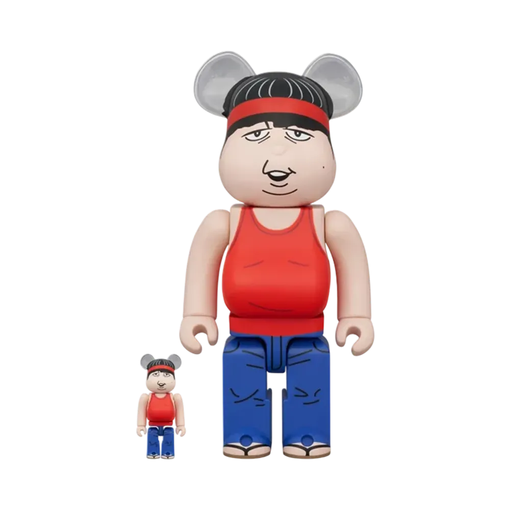 MEDICOM TOY "BEARBRICK" Red Pencil Hiton 100% & 400%