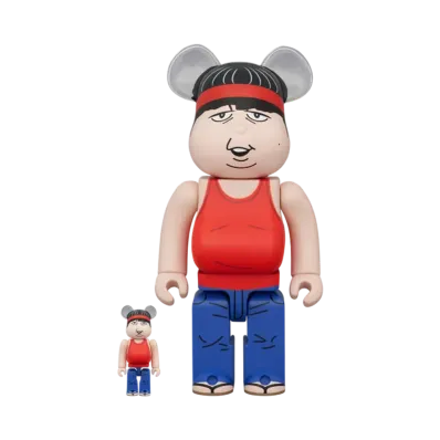 MEDICOM TOY "BEARBRICK" Red Pencil Hiton 100% & 400%