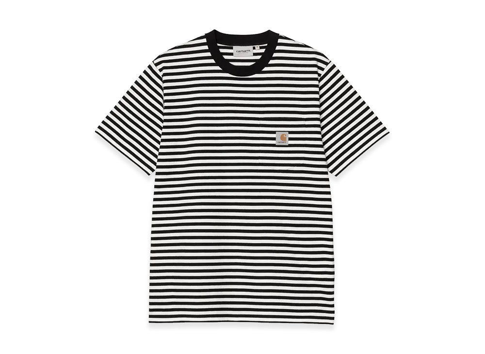 Carhartt WIP S/S Ezra Pocket T-Shirt "Ezra Stripe/Black/Wax"