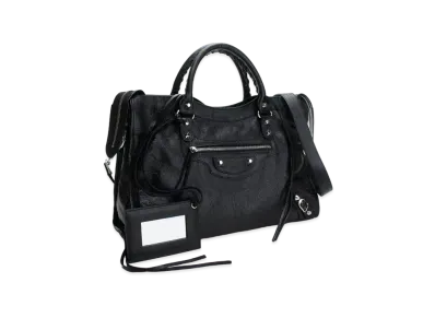 BALENCIAGA Classic City Leather 2Way Bag "Black"