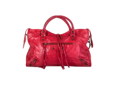 BALENCIAGA Classic City Leather 2Way Bag "Red"