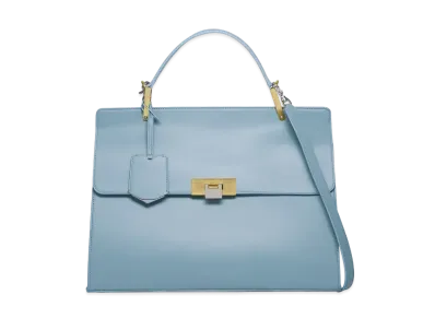 BALENCIAGA LE DIX leather 2Way Bag Light "Blue"
