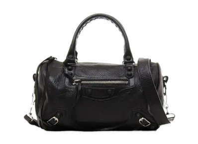 BALENCIAGA Twiggy leather 2Way Boston Bag "Black"