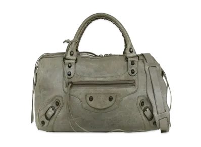 BALENCIAGA Twiggy leather 2WAY Boston Bag "Gray"