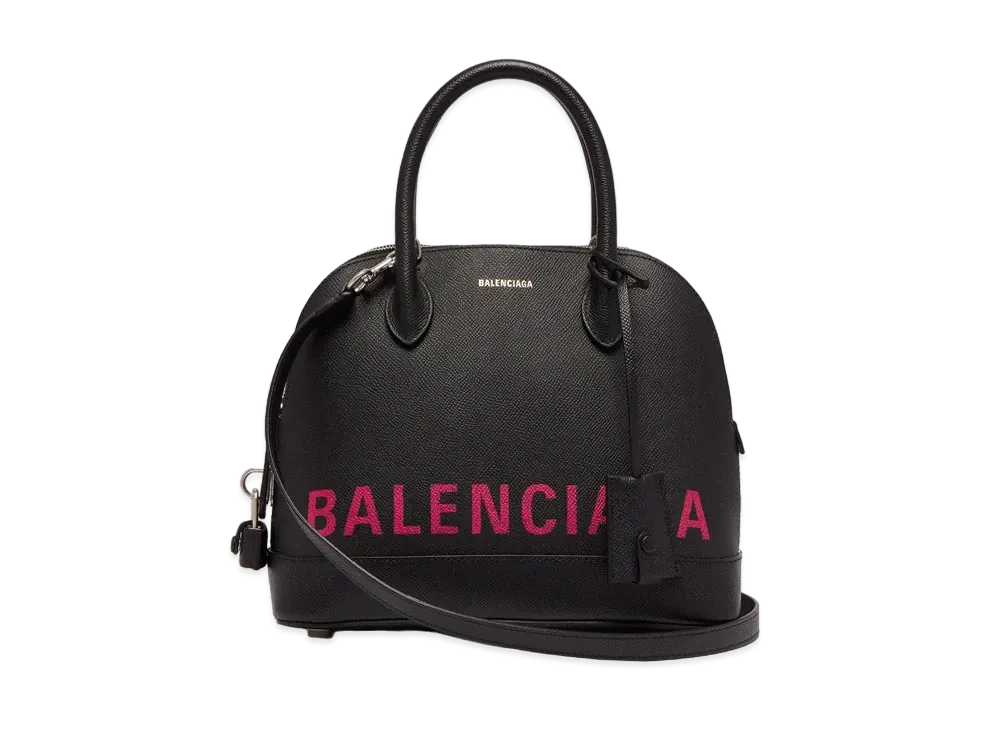 BALENCIAGA Ville Top Handle Leather 2Way Bag "Black"