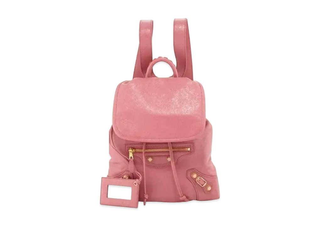 BALENCIAGA Traveler Leather Backpack "Pink"