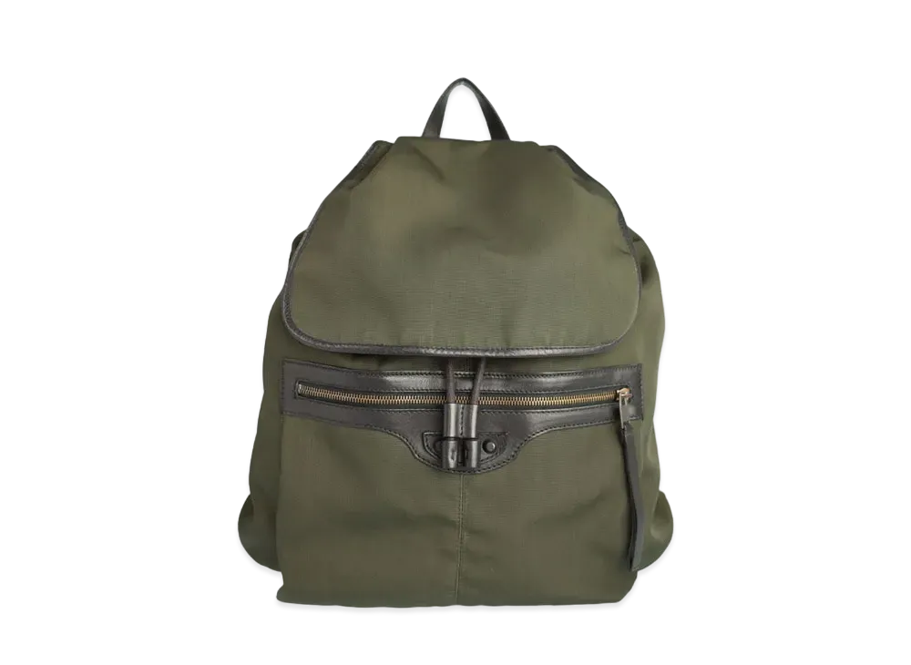 BALENCIAGA Traveler Leather Backpack "Khaki"