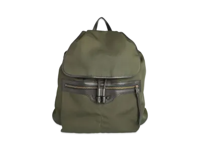 BALENCIAGA Traveler Leather Backpack "Khaki"