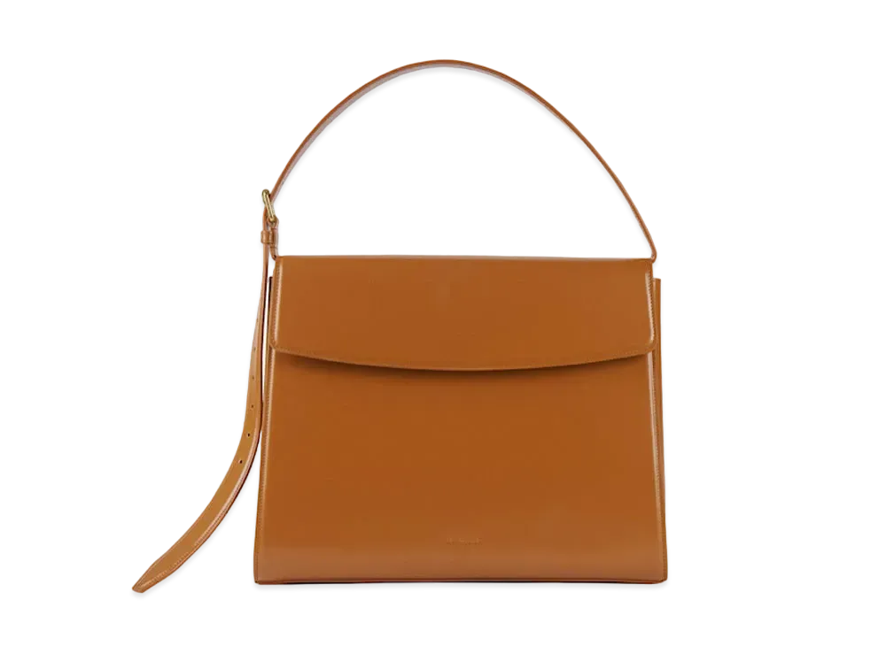 BALENCIAGA Ghost leather shoulder Bag "Brown"