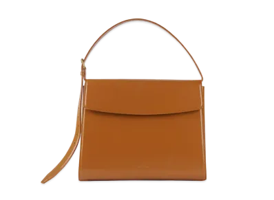 BALENCIAGA Ghost leather shoulder Bag "Brown"