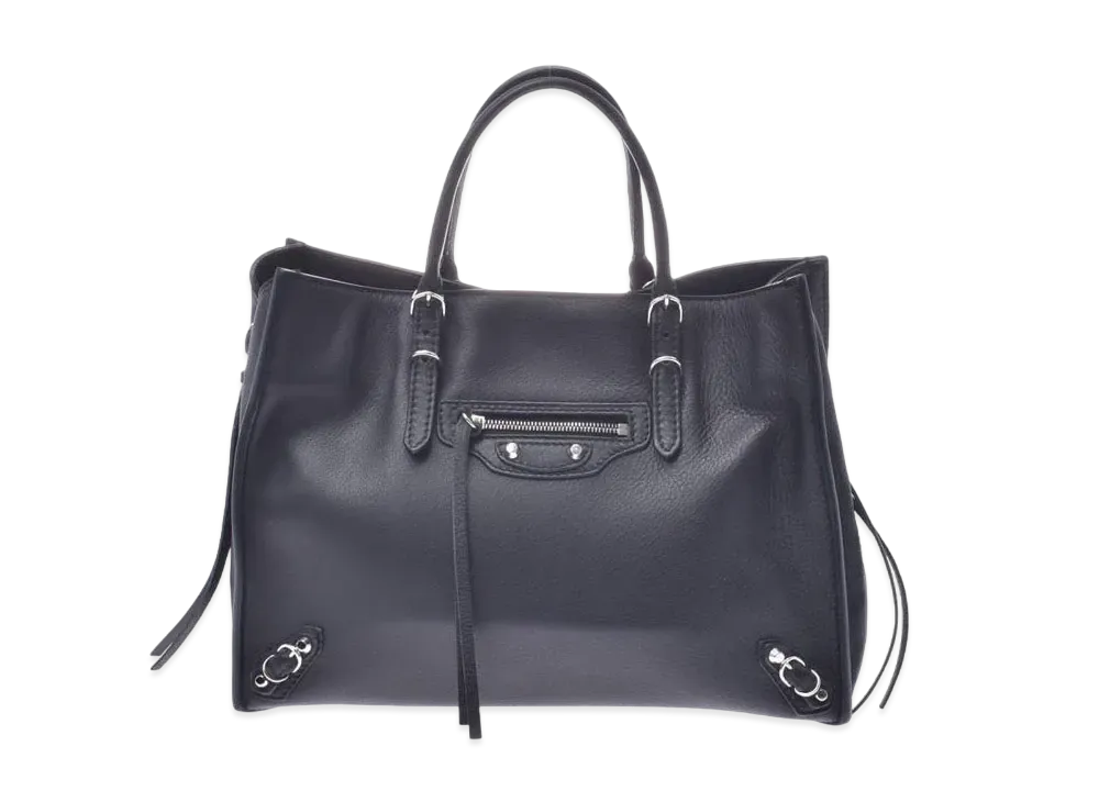 BALENCIAGA Paper A4 leather 2Way Bag "Black"