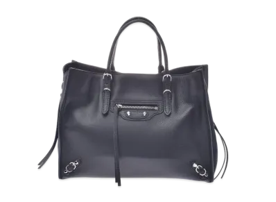 BALENCIAGA Paper A4 leather 2Way Bag "Black"