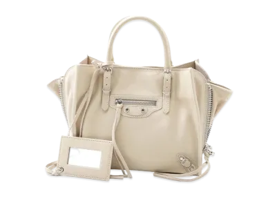 BALENCIAGA Paper A4 leather 2Way Bag "Beige"