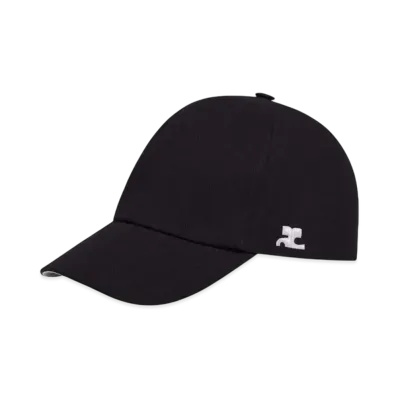 Courreges Signature AC Cotton Cap "Black"