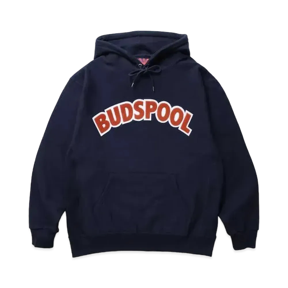 APHRODITEGANG BUDSPOOL HEAVY WEIGHT HOODED SWEAT SHIRT "Navy"