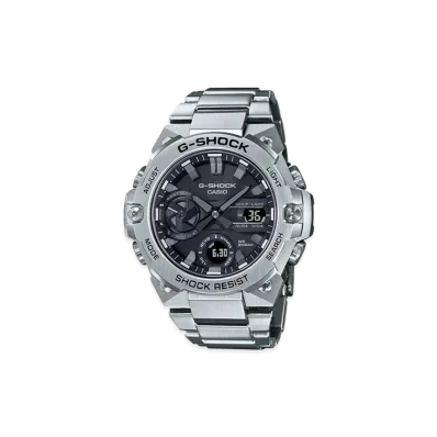 Casio G-Shock G-Steel Mobile Link Radio Solar M Watch "Silver"