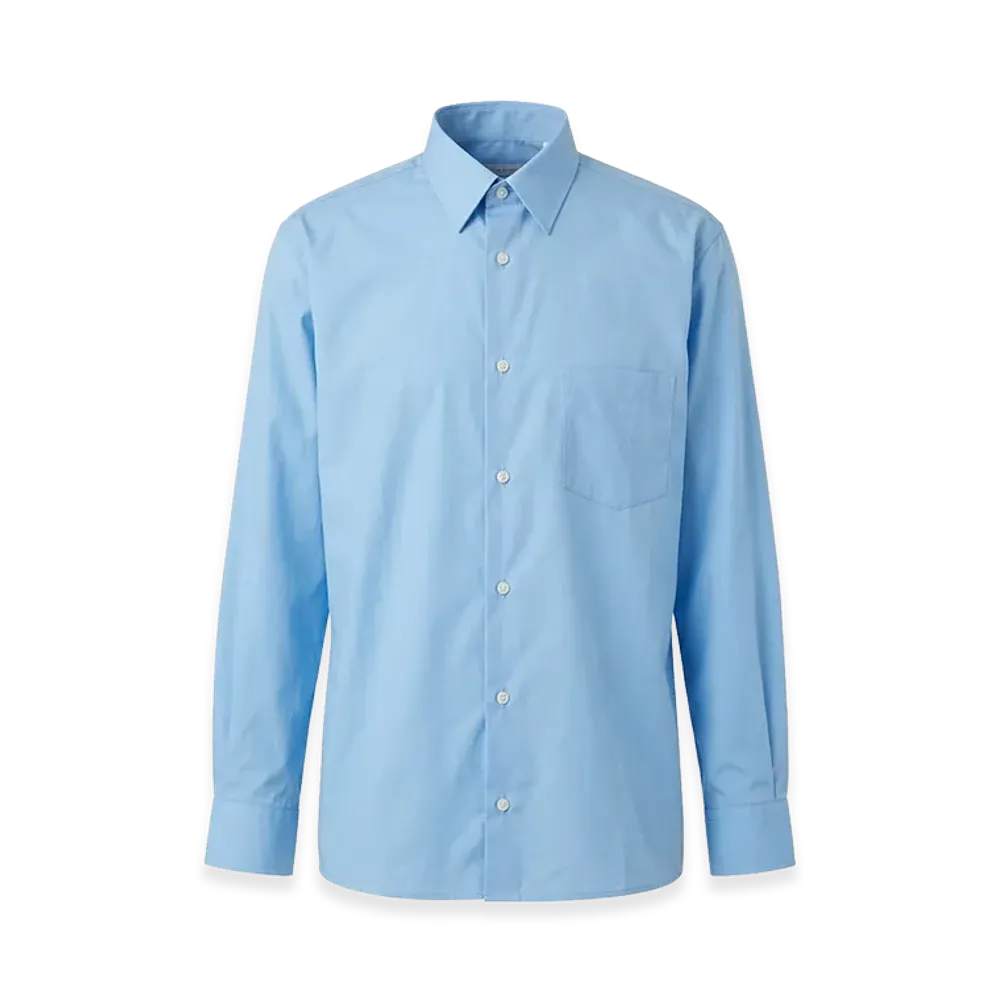 COMME des GARCONS SHIRT Cotton Poplin Plain "Blue"