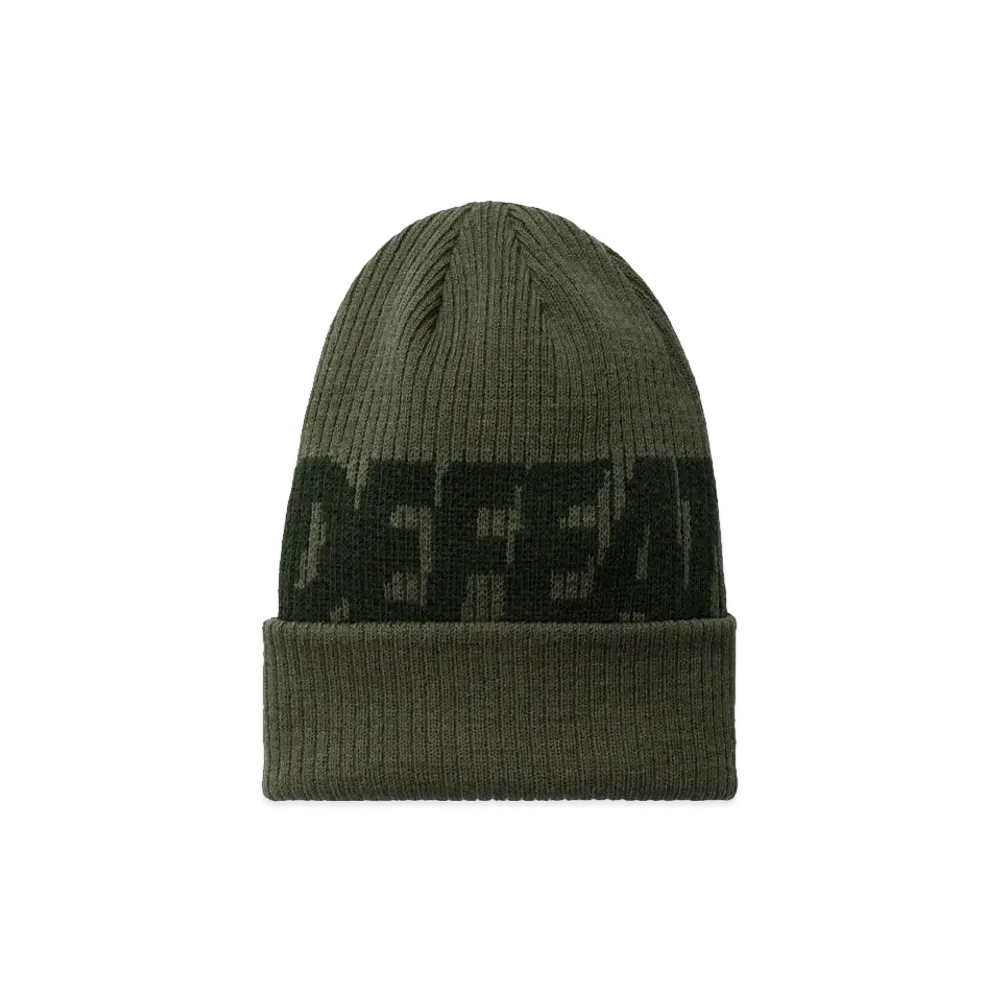 UNDEFEATED Jacquard Logo Beanie "Olive"