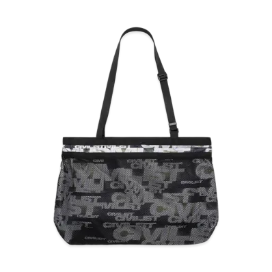 Civilist Printed Mesh Tote "Charcoal"