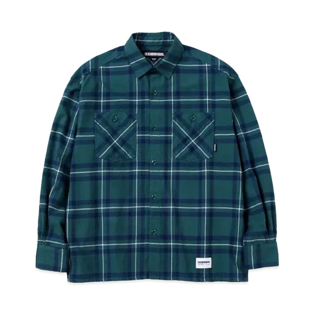 NEIGHBORHOOD Tartan Check Shirt LS "Green"