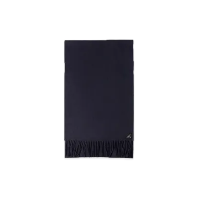 PRADA Silk x Cashmere Scarf "Navy"