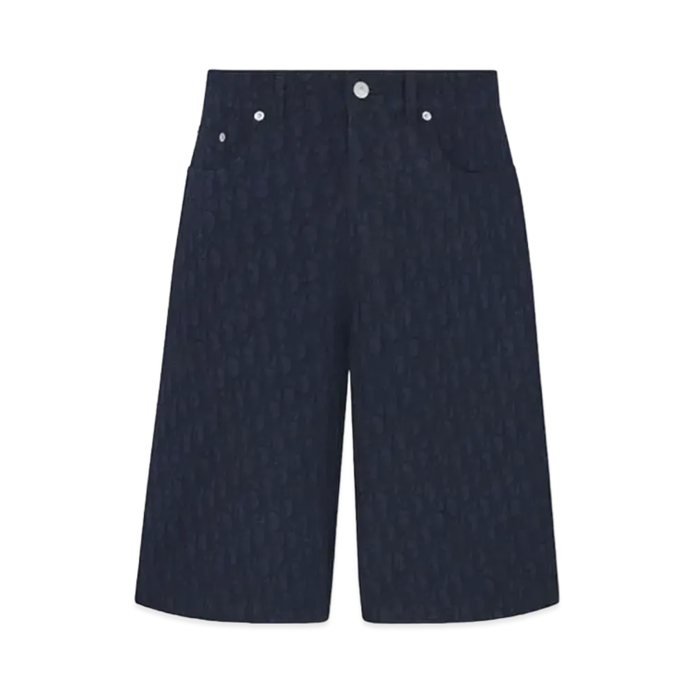 Dior Bermuda Shorts Dior Oblique Cotton Denim "Blue"