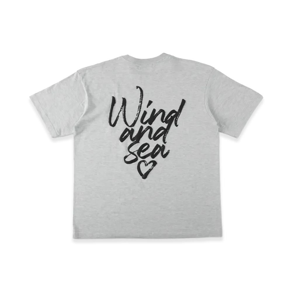 WIND AND SEA Heart Logo S/S Tee "Gray"