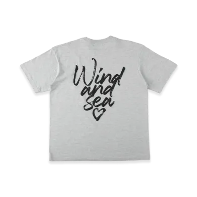 WIND AND SEA Heart Logo S/S Tee "Gray"