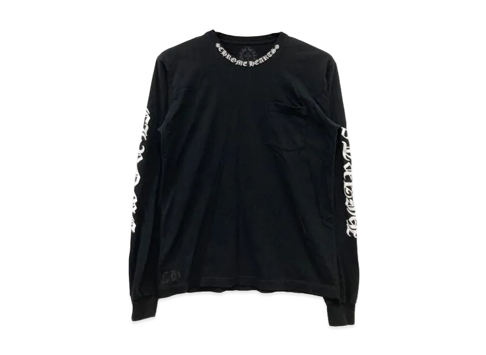 Chrome Hearts Letters Neck Logo L/S T-Shirt "Black"