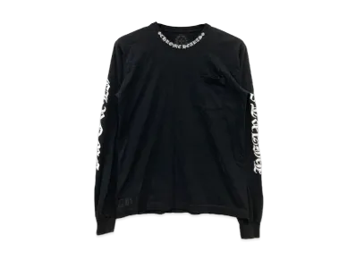 Chrome Hearts Letters Neck Logo L/S T-Shirt "Black"