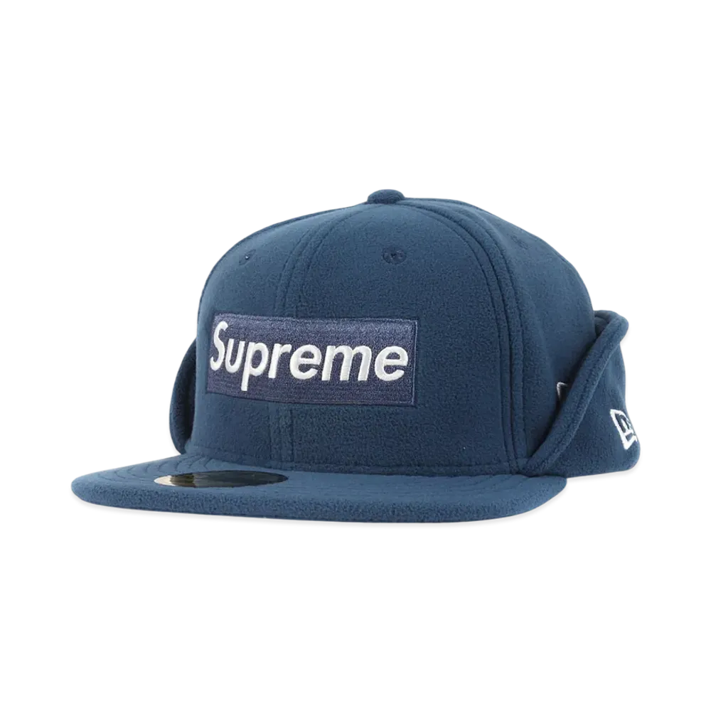 Supreme x NEW ERA Polartec Earflap "Navy"