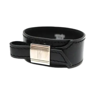 Hermes Artemis Bracelet Boxcalf "Black/Silver"