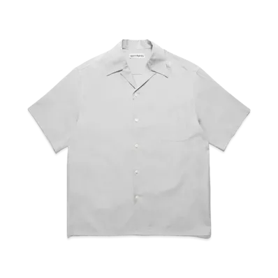 WACKO MARIA Tessitura Monti / Open Collar Shirt "Gray"