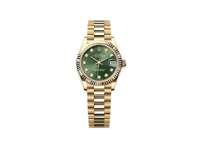 ROLEX Datejust 31mm Yellow Gold 278278 "Olive Green"