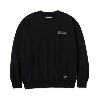 NEIGHBORHOOD 24SS Plain Sweat Shirt "Black"