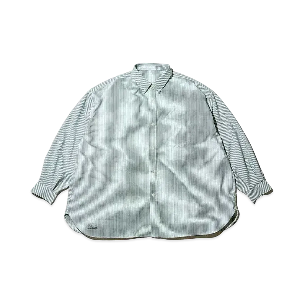 FreshService Dry Oxford Corporate L/S B.D. Shirt "Green Stripe"