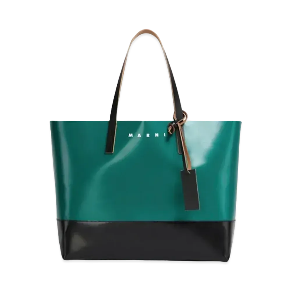 Marni Tribeca Shopping Bag "Green/Black"